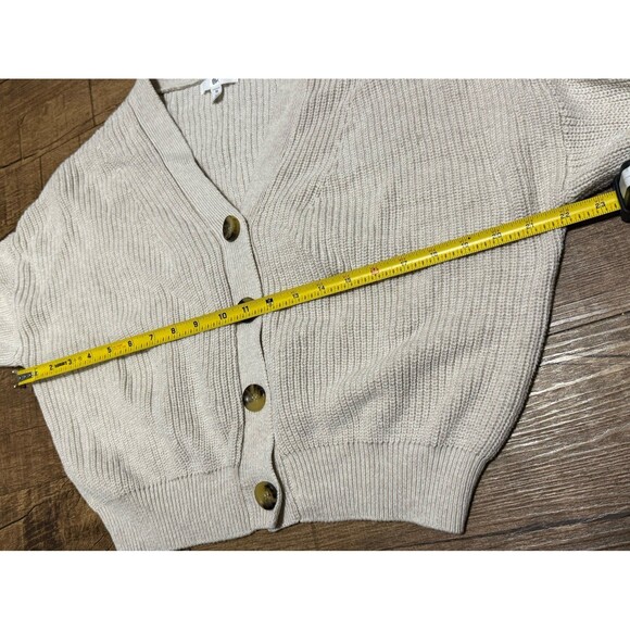 BP Easy button front oatmeal cardigan - Picture 3 of 5